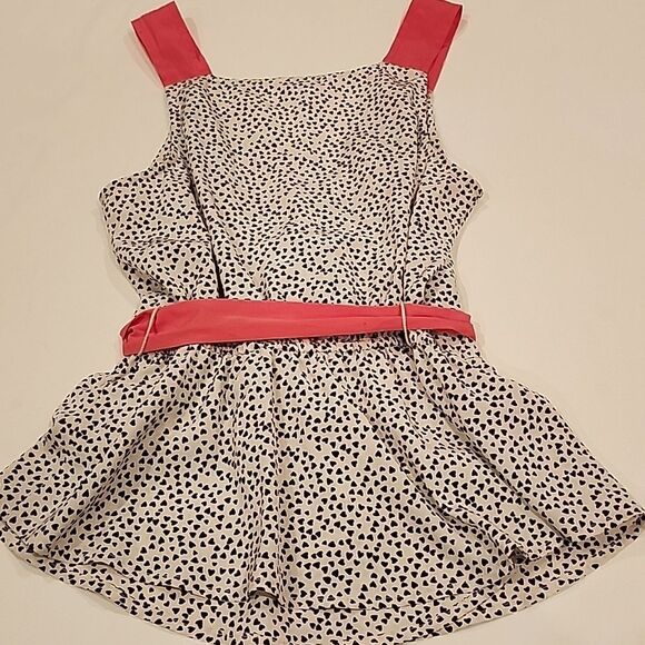 Candies Hearts Tank Top Sz Small Bow Waist Vtg Inspired Y2k Retro Fairy Parisian - Picture 7 of 8